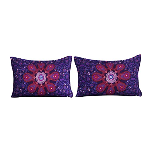 RRC Super Soft Cotton Floral Printed Pillow Covers,17X27(Inches) Standard Size Pillow Covers,Super Soft and Breathable Envelope Closure Pillow Cases - Image 4