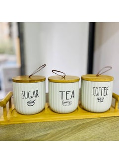 Generic Multi-purpose  jar set – perfect for storing spices like salt, pepper, chili, or dry items like tea, coffee, and sugar.  - Image 2