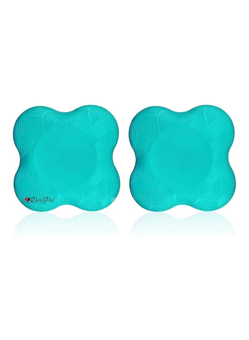 DeloPik 2PCS 20x20cm Yoga Knee Pad, Anti Slip Foam, Comfortable Yoga Support Pad, Sports Balance Cushion for Protecting Knee, Ankle, Elbow, Hand  - Image 1