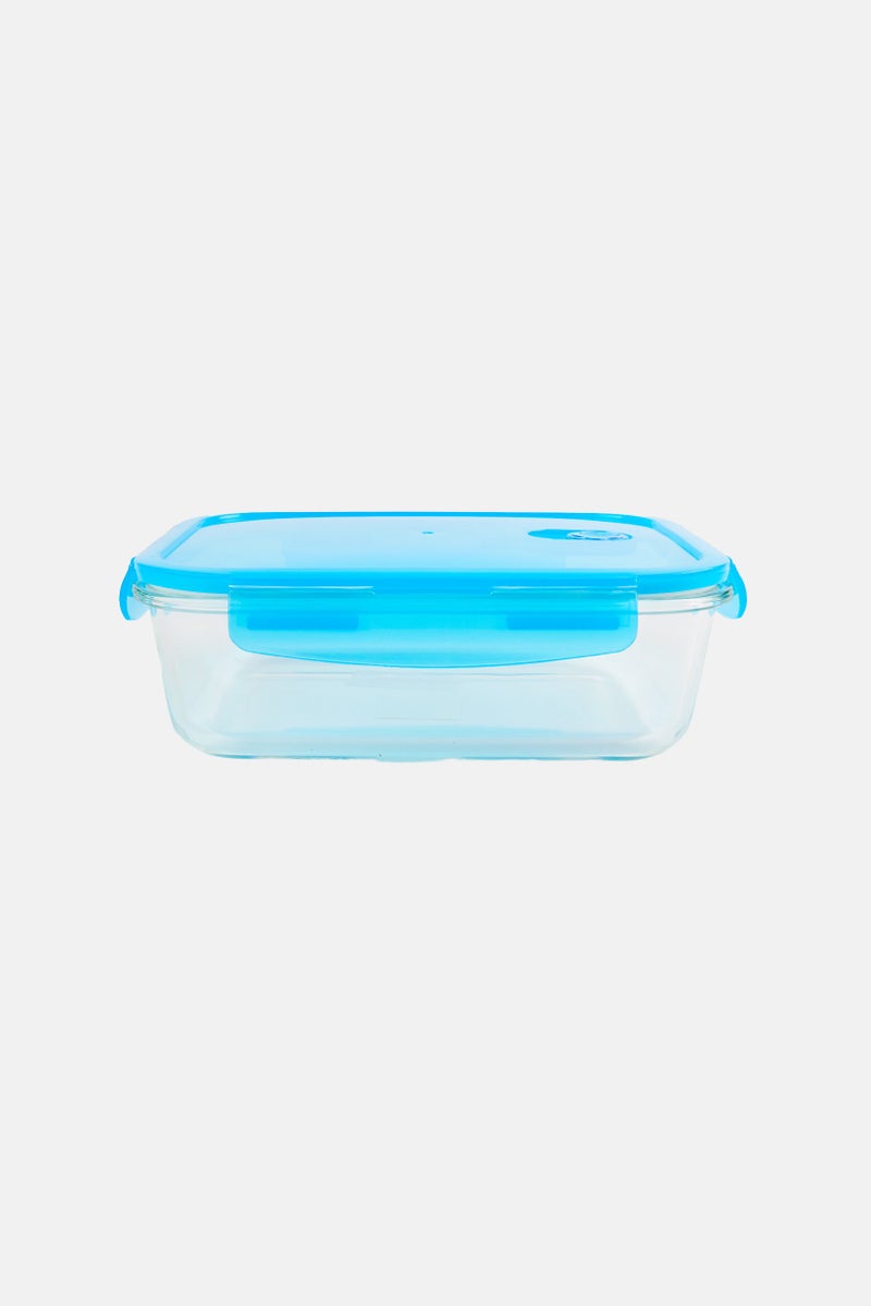 KitchenCraft Glass Storage Container 1,5 L, Blue - Image 1