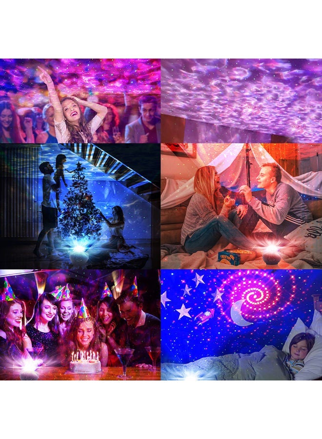 NIBEMINENT LED Projection Lamp With Speaker Set Black - Image 3