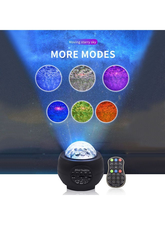 NIBEMINENT LED Projection Lamp With Speaker Set Black - Image 4