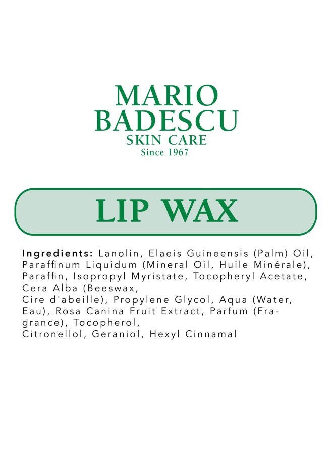 MARIO BADESCU Lip Wax with Rosehip and Vitamin E Oils, Lightweight and Antioxidant Rich Moisturizer for Dry Lips, Non-Greasy and Non-Sticky Hydrating Balm - Image 2