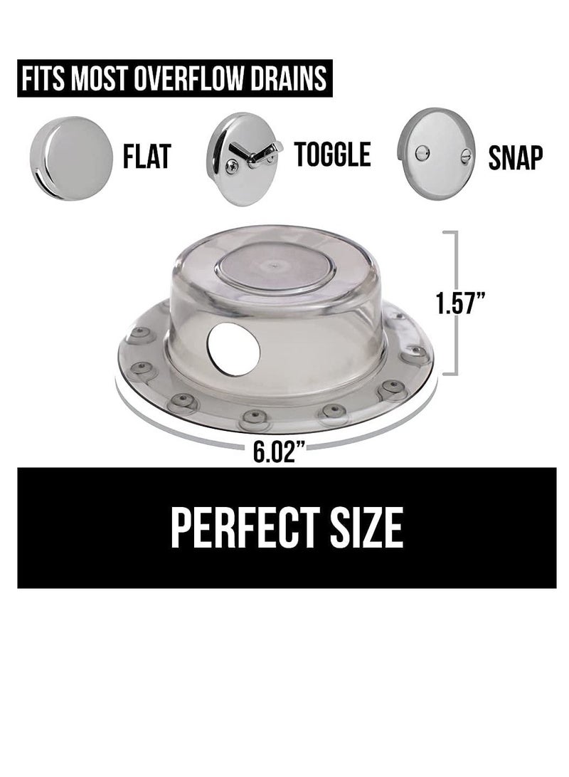 Excefore Bathtub Overflow Drain Cover, Tub Overflow Stopper to Get More Bathtub Water - Image 5