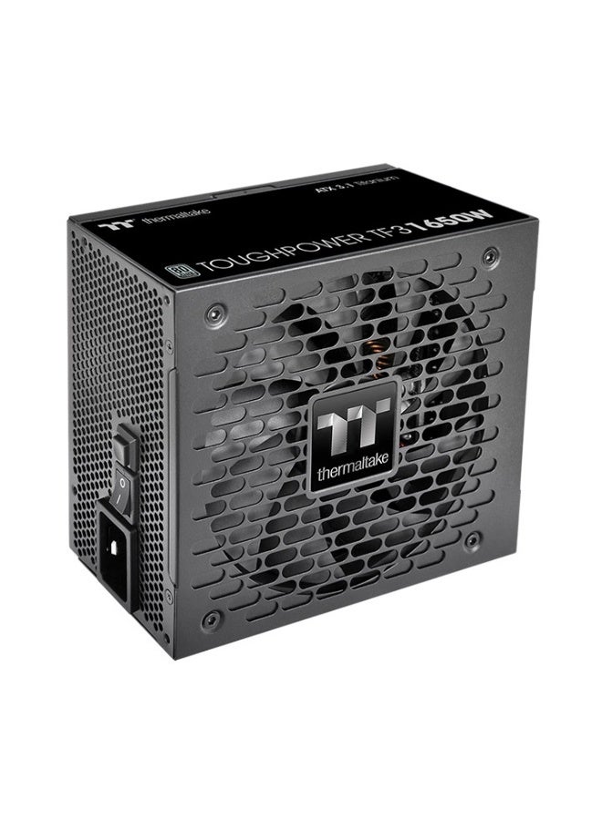 Thermaltake Toughpower TF3 1650W 80+ Titanium Fully Modular PSU – ATX 3.1, PCIe Gen 5.1, Japanese 105°C Caps, Multi +12V Rails, DC‑to‑DC, 14cm Fan, PCIe 12V‑2×6 & 12+4, Multi-Protection, Black | PS-TPD-1650FNFATK-1 black - Image 4