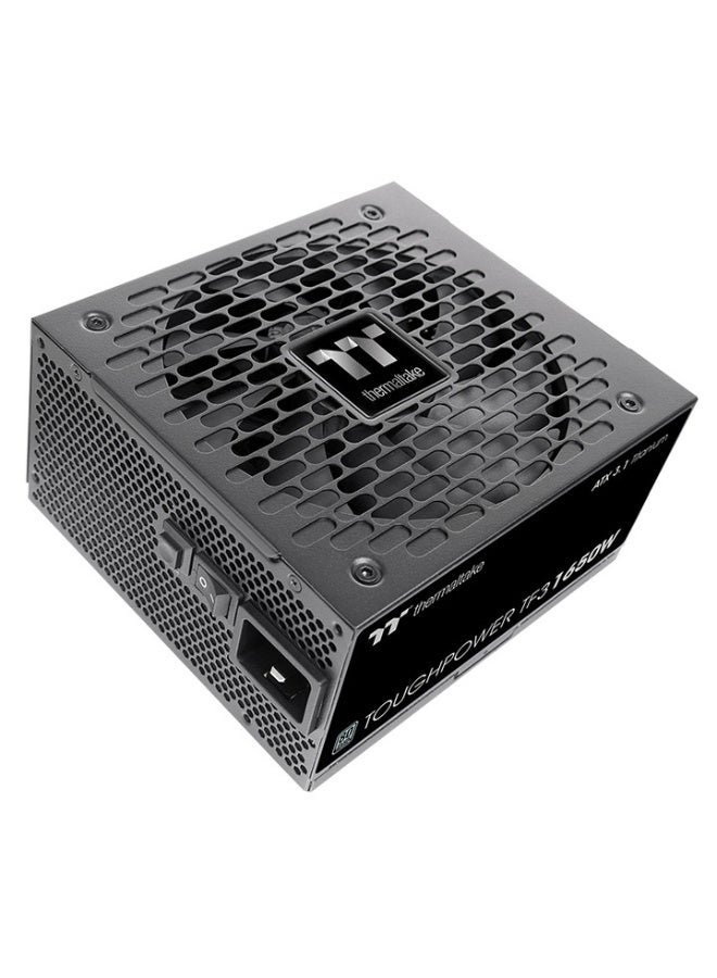 Thermaltake Toughpower TF3 1650W 80+ Titanium Fully Modular PSU – ATX 3.1, PCIe Gen 5.1, Japanese 105°C Caps, Multi +12V Rails, DC‑to‑DC, 14cm Fan, PCIe 12V‑2×6 & 12+4, Multi-Protection, Black | PS-TPD-1650FNFATK-1 black - Image 3