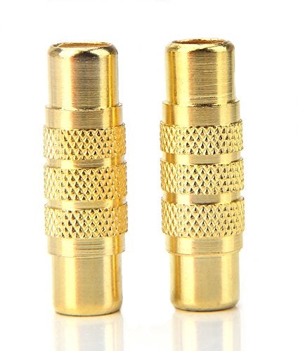 Devinal RCA Coupler, RCA Female to Female Adapter Gold Plated A/V Joiner Gender Changer Video Audio Converter (2 Pack) - Image 3