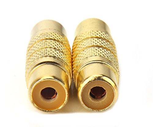 Devinal RCA Coupler, RCA Female to Female Adapter Gold Plated A/V Joiner Gender Changer Video Audio Converter (2 Pack) - Image 2