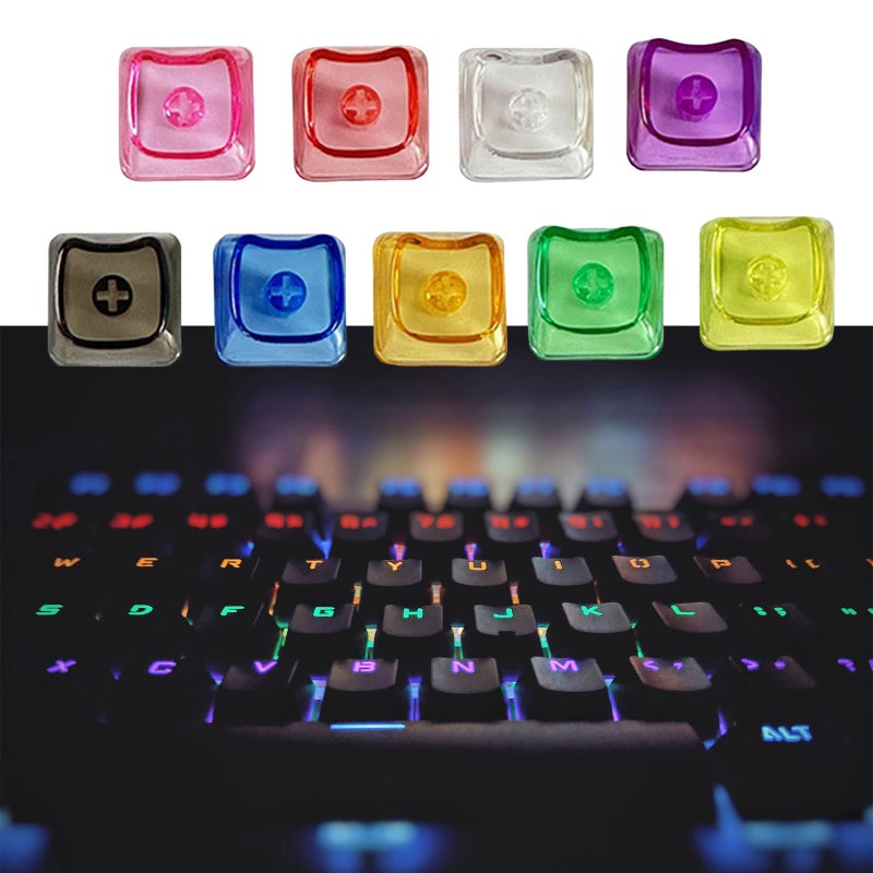 Translucent Gaming Keycaps 10 Pack For MX Switches Mechanical Keyboards Backlit Compatible Color A - Image 5
