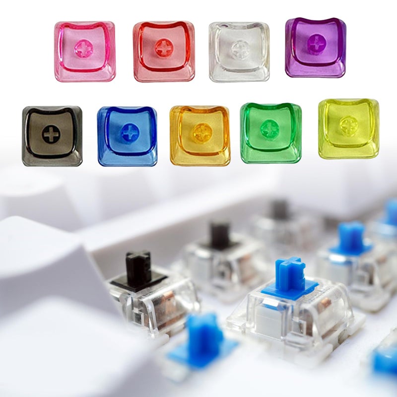 Translucent Gaming Keycaps 10 Pack For MX Switches Mechanical Keyboards Backlit Compatible Color A - Image 3