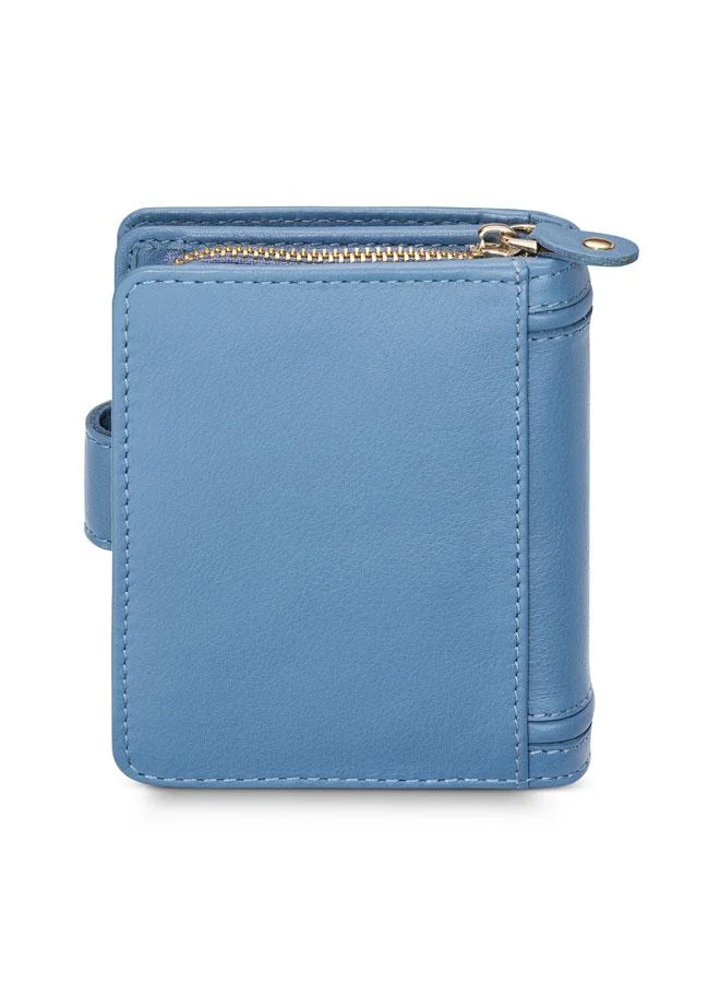 POLICE Roma Blue Leather Wallet for Women
