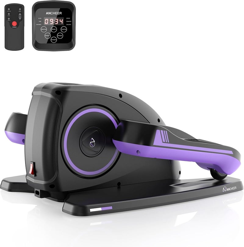 ANCHEER Under Desk Elliptical Machine - Quiet Pedal Exerciser for Seniors, Office & Home, Low-Impact Seated Leg Workout Equipment, Smart LCD Display, Remote Control - Image 1