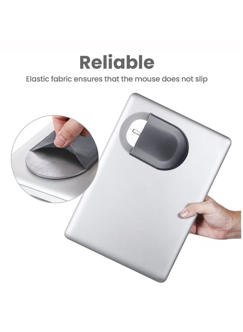 Captaintech Universal Stick-on Mouse Pouch,  Reusable No Glue Residue Mouse Storage Bag for Wireless Mouse Compatible with All Laptops - Image 3