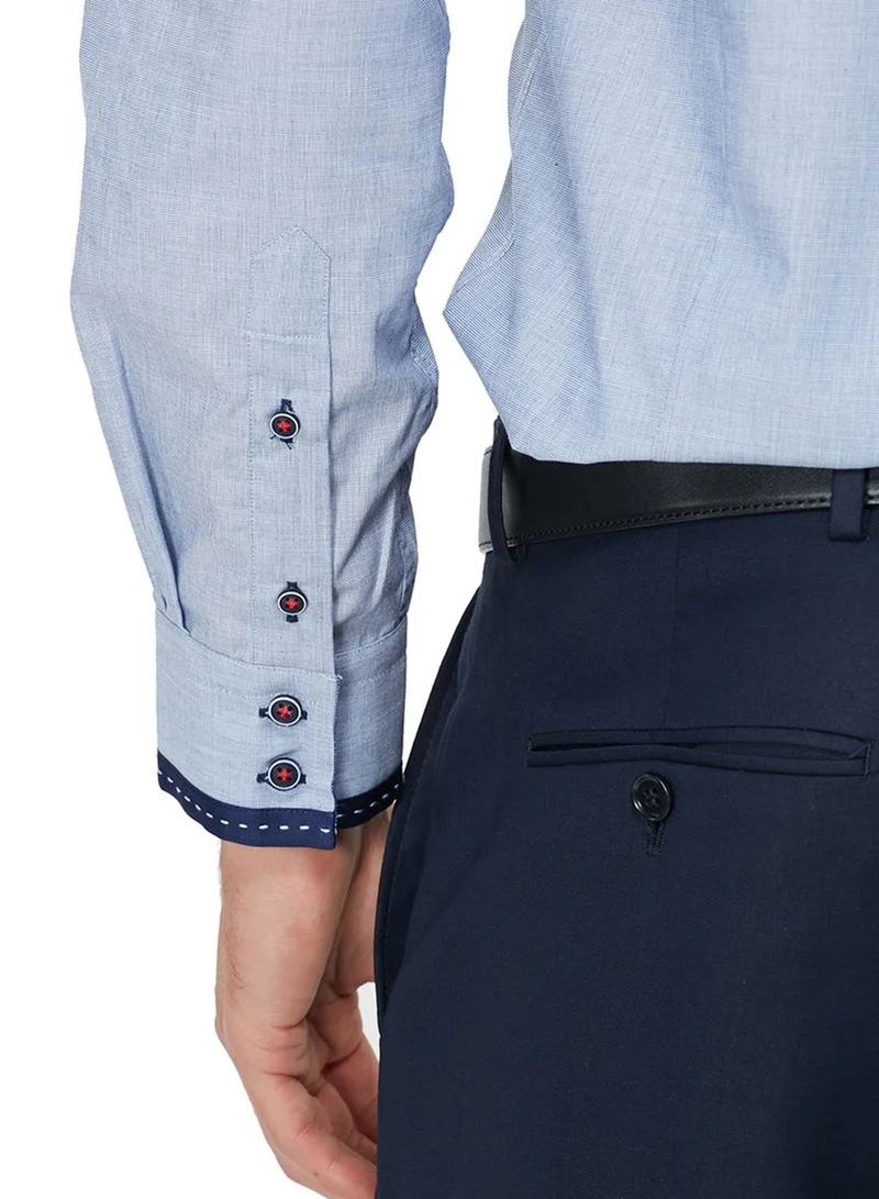 GUIDE LONDON Button Down Double Collar Shirt