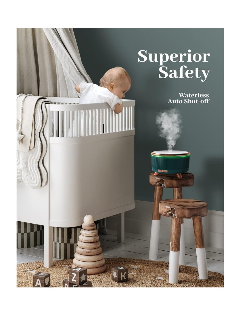 Excefore جهاز نشر الزيوت العطرية للمنزل، أجهزة نشر للزيوت العطرية للغرف الكبيرة، جهاز نشر عطر العلاج بالزيوت 500 مل، يتغير بألوان 7 - Image 5