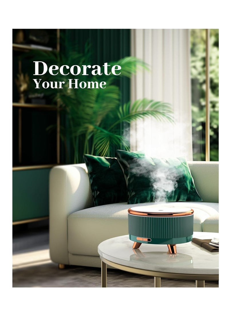 Excefore جهاز نشر الزيوت العطرية للمنزل، أجهزة نشر للزيوت العطرية للغرف الكبيرة، جهاز نشر عطر العلاج بالزيوت 500 مل، يتغير بألوان 7 - Image 2