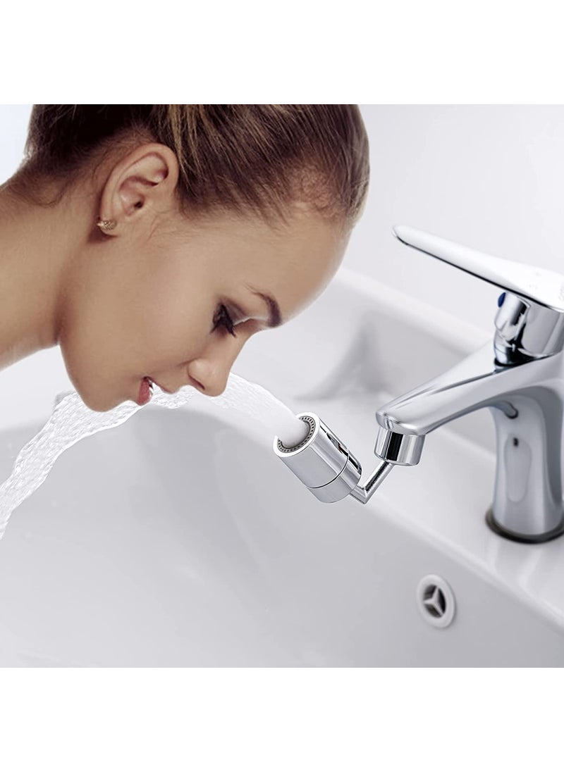 TOPHAVEN TOPHAVEN 720 Degree Faucet Head 720° Swivel Sink Faucet Aerator, Splash Filter Eyewash Station Faucet Mounted Aerator Sink Attachment for Bathroom, 720° Rotatable Faucet Sprayer  - Image 1