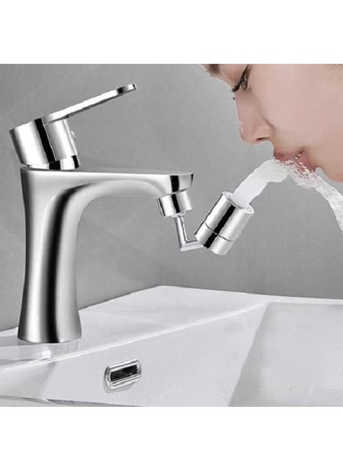 TOPHAVEN TOPHAVEN 720 Degree Faucet Head 720° Swivel Sink Faucet Aerator, Splash Filter Eyewash Station Faucet Mounted Aerator Sink Attachment for Bathroom, 720° Rotatable Faucet Sprayer  - Image 3