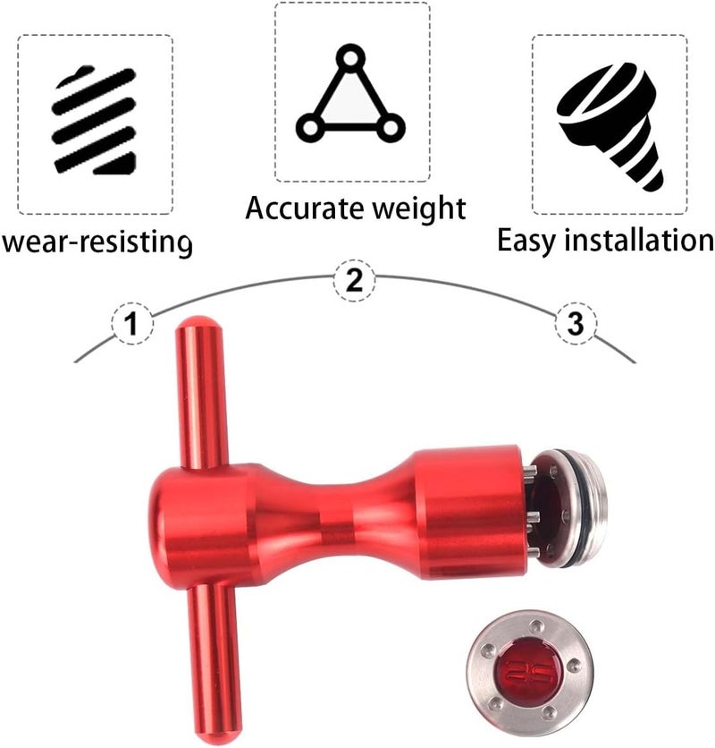 Hi-Star 2Pcs Golf Custom red Weights + Red Wrench for Titleist Scotty Cameron Putters - Image 5