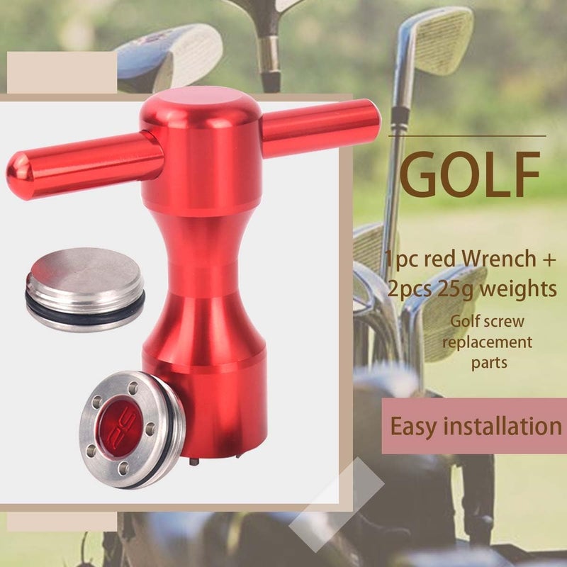 Hi-Star 2Pcs Golf Custom red Weights + Red Wrench for Titleist Scotty Cameron Putters - Image 3