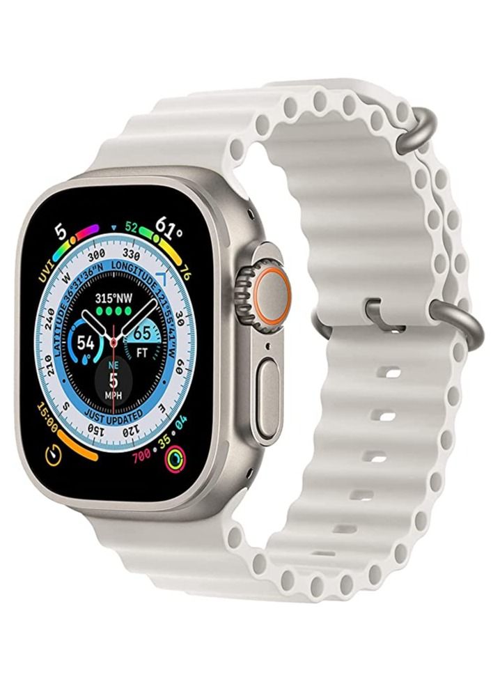 حزام سيليكون رياضي جديد متوافق مع ساعة آبل ألترا أوشن 42/44/45/49 مم لسلسلة آي ووتش ألترا 8 7 6 5 SE - Image 1