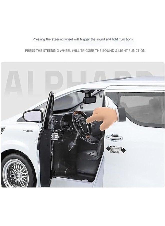 1:18 Lexus Diecast Metal Model white Toy Car Scale Model with Sound and Light Features, Perfect Toy for Kids Age 3+