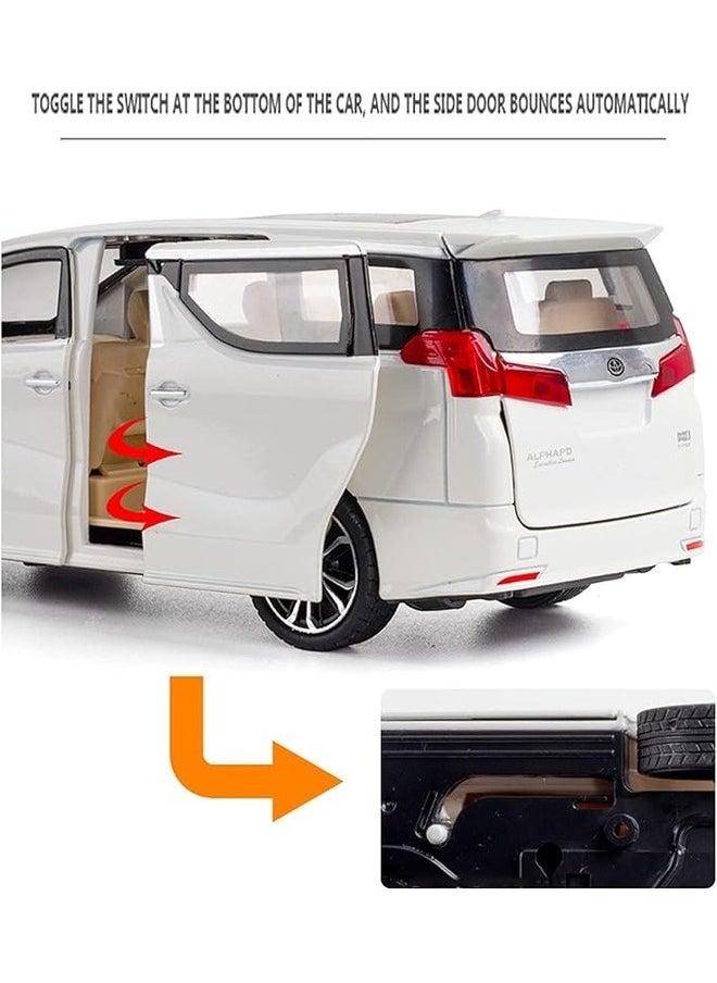 1:18 Lexus Diecast Metal Model white Toy Car Scale Model with Sound and Light Features, Perfect Toy for Kids Age 3+