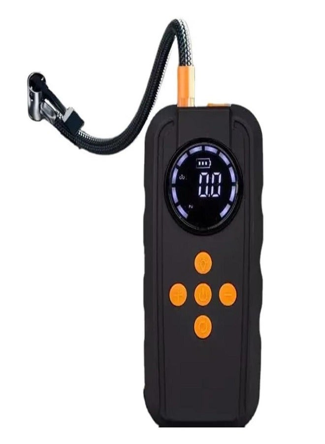 Generic Protable Emergency Power Suplly Auto Emergency Booster 12V 72mAh Jump Starter With Air Compressor 150PSI,Digital Tyre Pressure Monitoring System  - Image 1