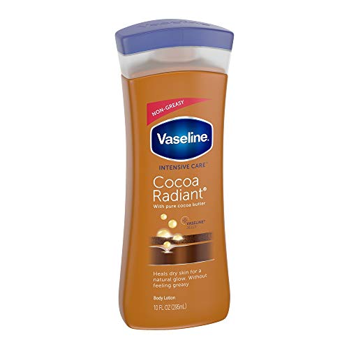 Vaseline Intensive Care Cocoa Radiant Hand & Body Moisturizer + Lip Therapy with Cocoa Butter for Healing Dry Skin & Lips - Image 1