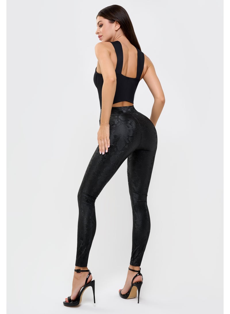 Bona Fide Premium Quality Classic Leggings for Women with Unique Design and Lifting - Comfortable Workout Leggings - Image 5