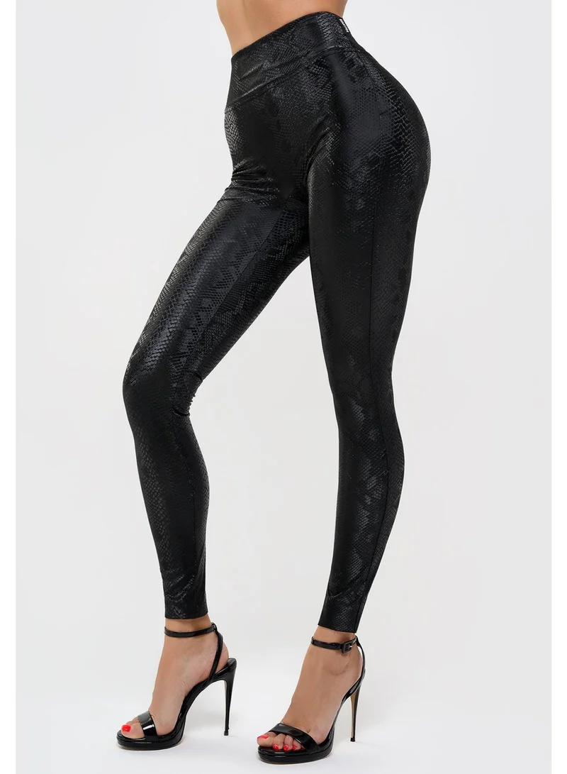 Bona Fide Leather Mamba Legging for Ladies – Black