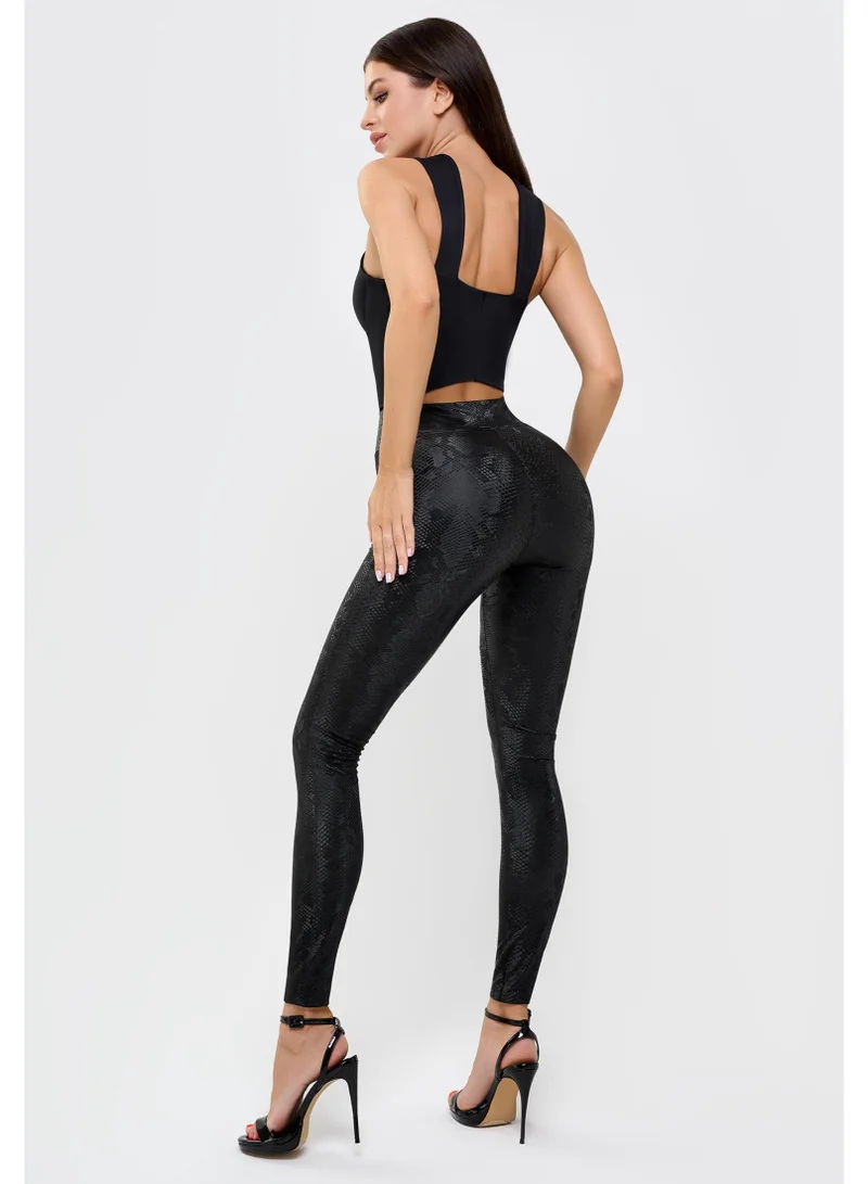 Bona Fide Leather Leggings Black Mamba Leather Mamba Gym Leggings for Women for Women | Best Price UAE