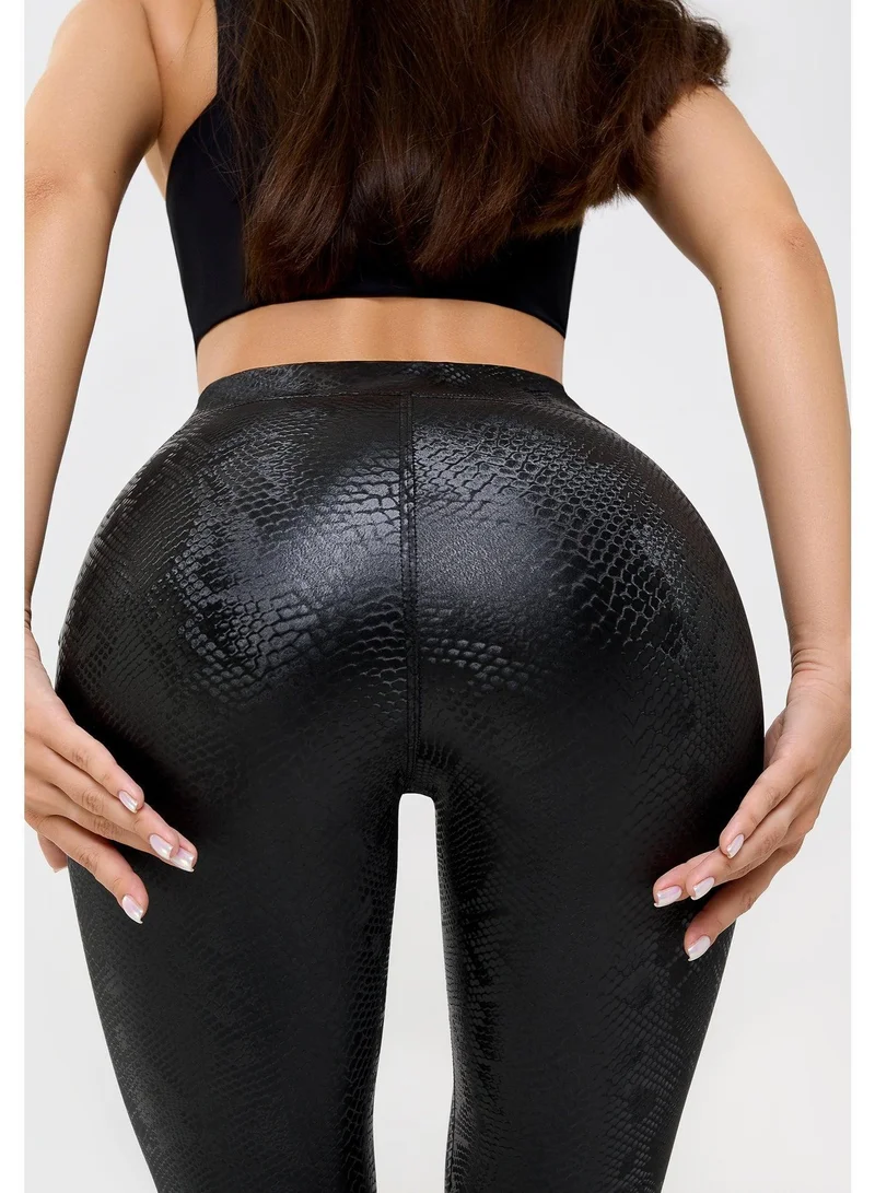 Bona Fide Leather Leggings Black Mamba Leather Mamba Gym Leggings for Women for Women | Best Price UAE