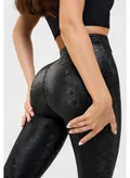 بونا فيدي Leather Leggings Black Mamba