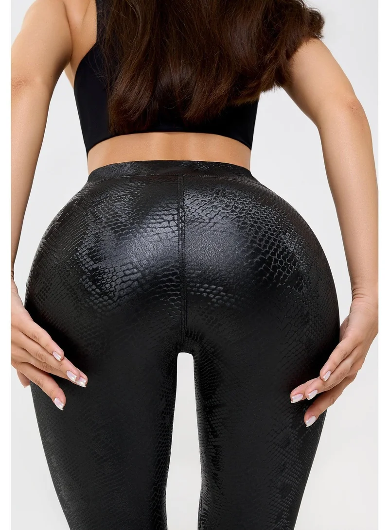 Bona Fide Leather Leggings Black Mamba Leather Mamba Gym Leggings for Women | Best Price UAE