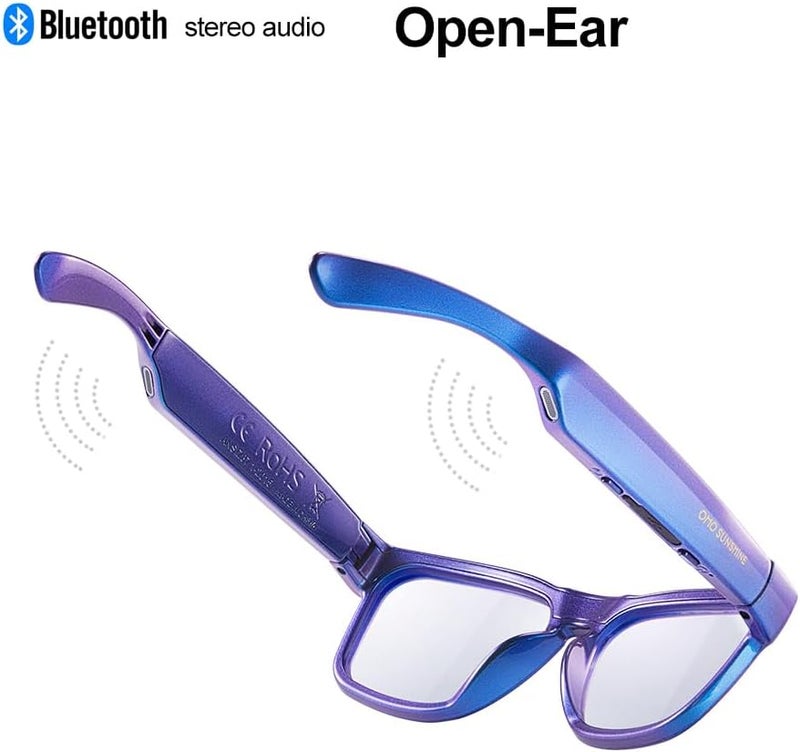 OhO sunshine Smart Glasses Unisex,Polarized Sunglasses with Bluetooth Speaker,Athletic/Outdoor UV Protection and Voice Control - Image 2