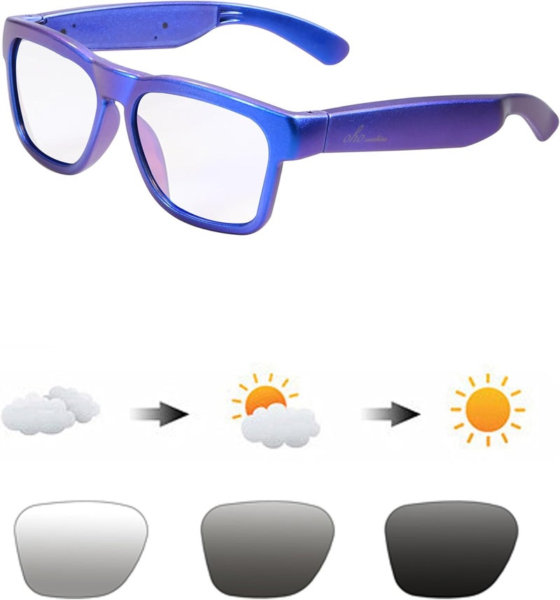 OhO sunshine Smart Glasses Unisex,Polarized Sunglasses with Bluetooth Speaker,Athletic/Outdoor UV Protection and Voice Control - Image 3