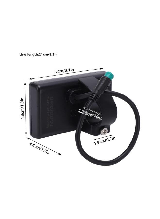 silvercnc - Bicycle Speedometer, IP65 Waterproof Backlight LCD Bike Speed Display Meter Bicycle Computer for 22.2mm/0.9in Handlebars - Image 1