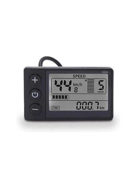 Bicycle Speedometer, IP65 Waterproof Backlight LCD Bike Speed Display Meter Bicycle Computer for 22.2mm/0.9in Handlebars