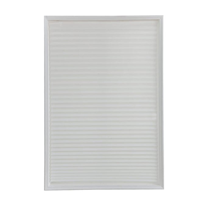 TEMPORARY BLINDS VERTICAL PLEATED BLINDS NO DRILLING SELF ADHESIVE BLINDS EASY TO INSTALL FITS BLINDS WINDOW ROLLER FOR BATHROOM KITCHEN LIVING ROOM OFFICE WINDOW WHITE 60180CM