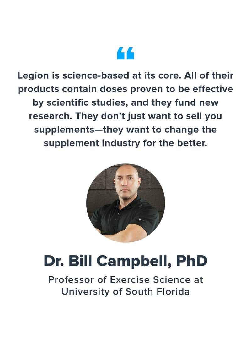 Legion Athletics Plant+ Vegan Protein Powder, Pea and Rice Protein, Naturally Sweetened & Flavored, No Added Sugars, 24 grams Per Serving, 730 g,(1.61 Lbs ) 20 Servings - Dutch Chocolate - Image 5