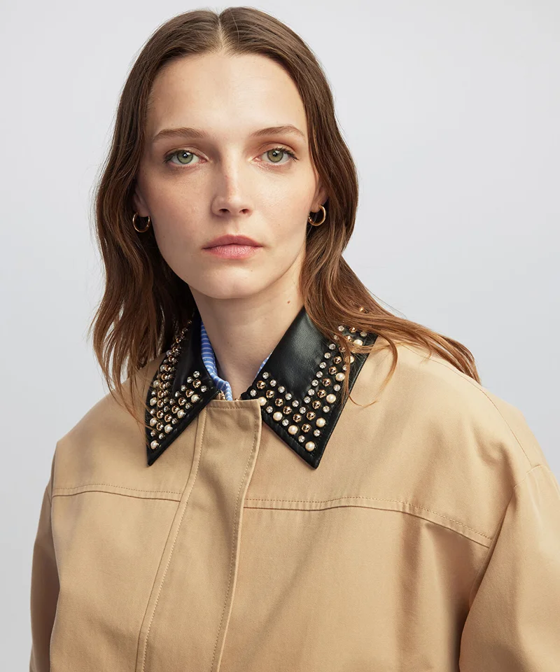 Ipekyol Contrast Collar Bomber Coat