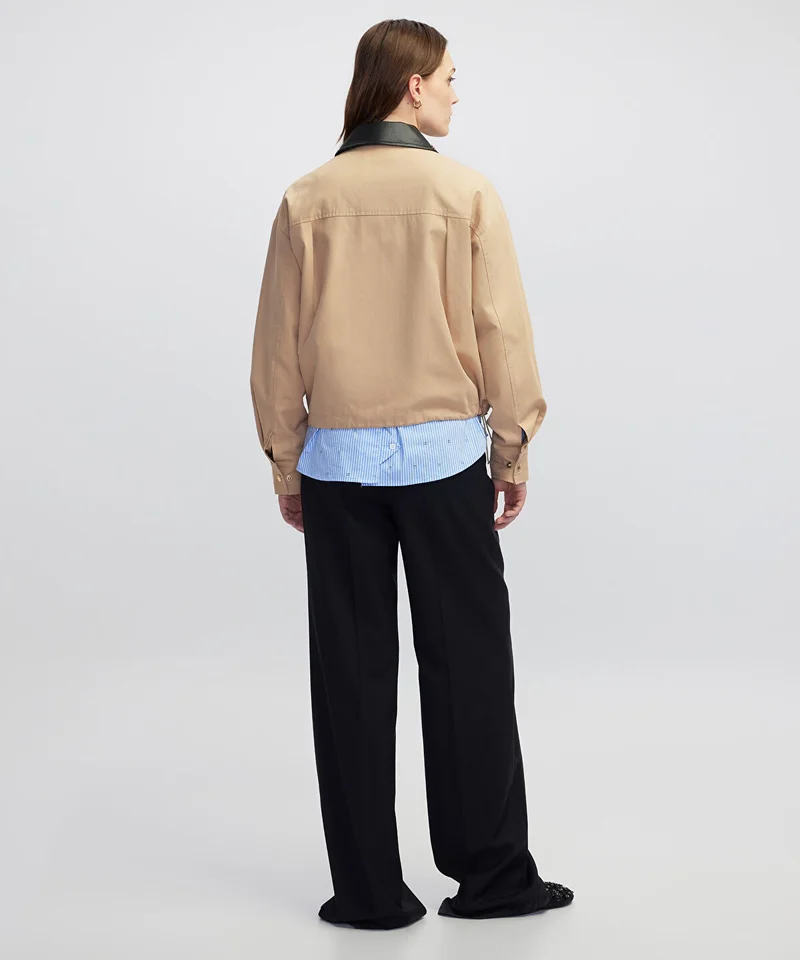 Ipekyol  Contrast Collar Bomber Coat for Women | Best Price UAE
