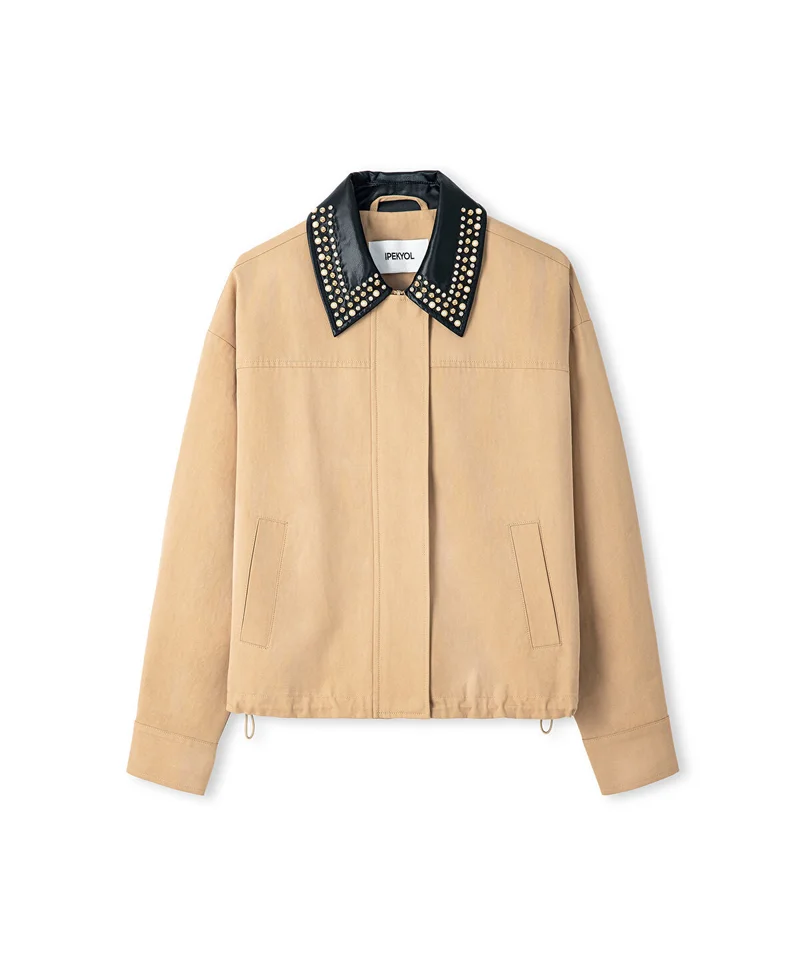 Ipekyol  Contrast Collar Bomber Coat for Women | Best Price UAE