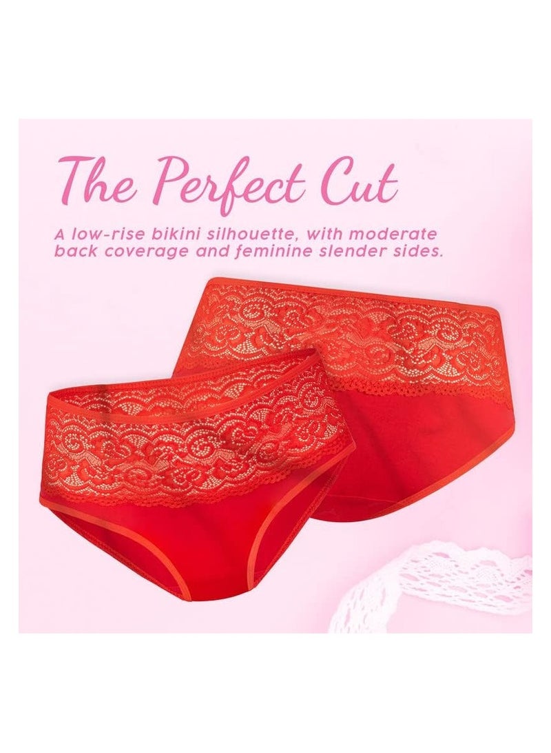 YOUNG WEAR YOUNG UNDERWEAR | Women’s 100% Cotton Underwear | Elegant Lace-Trimmed Women's Underwear | Ultimate Comfort and Style  - Image 5