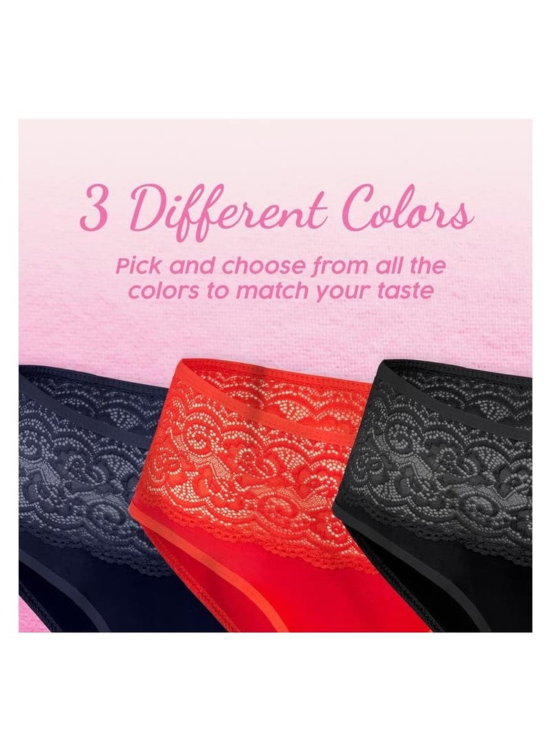 YOUNG WEAR YOUNG UNDERWEAR | Women’s 100% Cotton Underwear | Elegant Lace-Trimmed Women's Underwear | Ultimate Comfort and Style  - Image 1