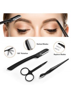 Eyebrow Kit, Multipurpose Exfoliating Dermaplaning Tool Face kits for Women Girl, Eyebrow Grooming Set (9 in 1)