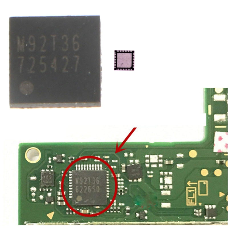 Deal4GO M92T36 USB-C Power Charging Control IC Chip Replacement for Nintendo Switch & Switch OLED Motherboard - Image 1