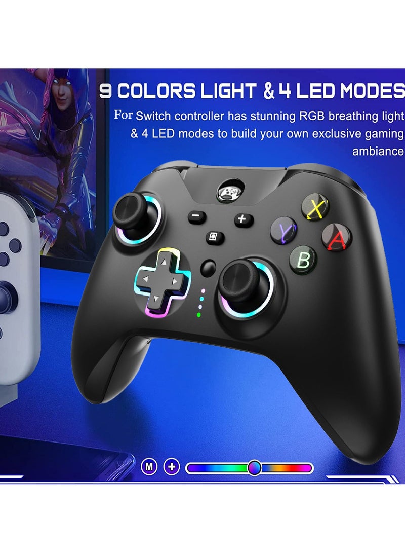 RGB Light Lightning Switch Pro Bluetooth Wireless Controller Gamepad Black Myth Android iOS Motion Sense One Click Wake Up