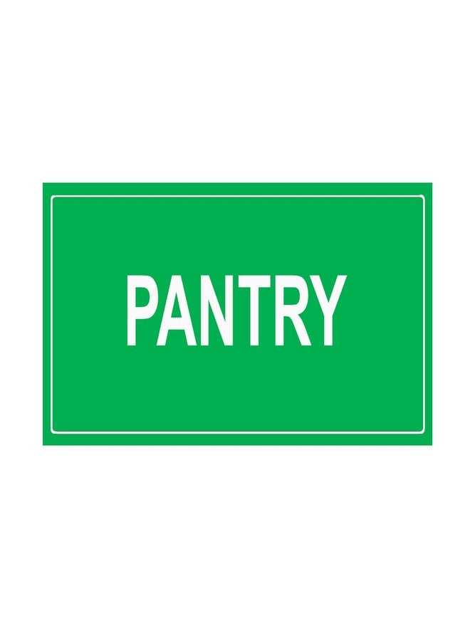 DECOR KAFE - Information in Kitchens, Pantries, and Dining Areas - "PENTRY" - Message Board & Sign - Waterproof Sunboard 5MM Material With Vinyl Lamination Print Sticker - Back Side Double Tape - Image 1